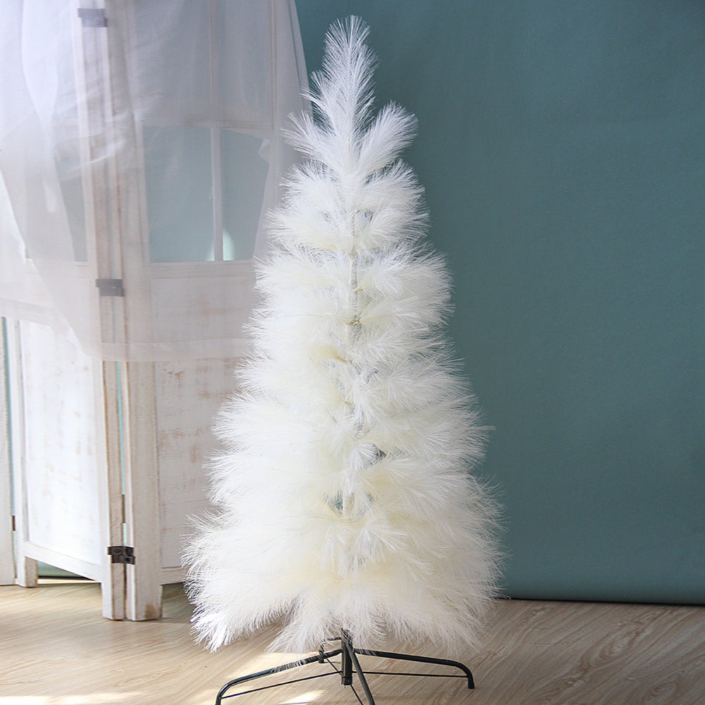 5-ft Pampas Grass Tree Beautiful White Christmas Trees Dense Artificial Pampas Tree Wedding Hotel Restaurant Home Decoration