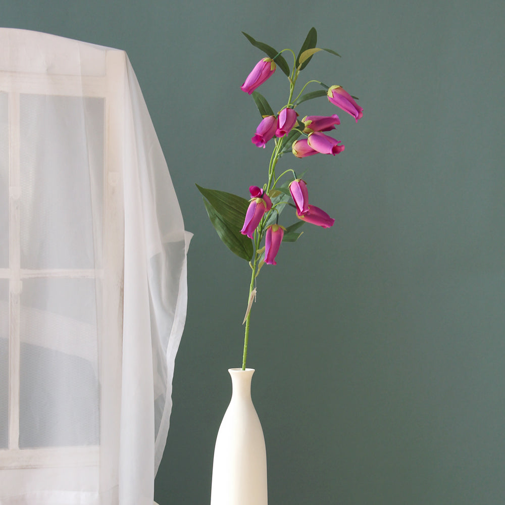 Whosale Long Size Campanula Artificial Flowers For Wedding Home Garden Decoration Artificial Flower Arrangement