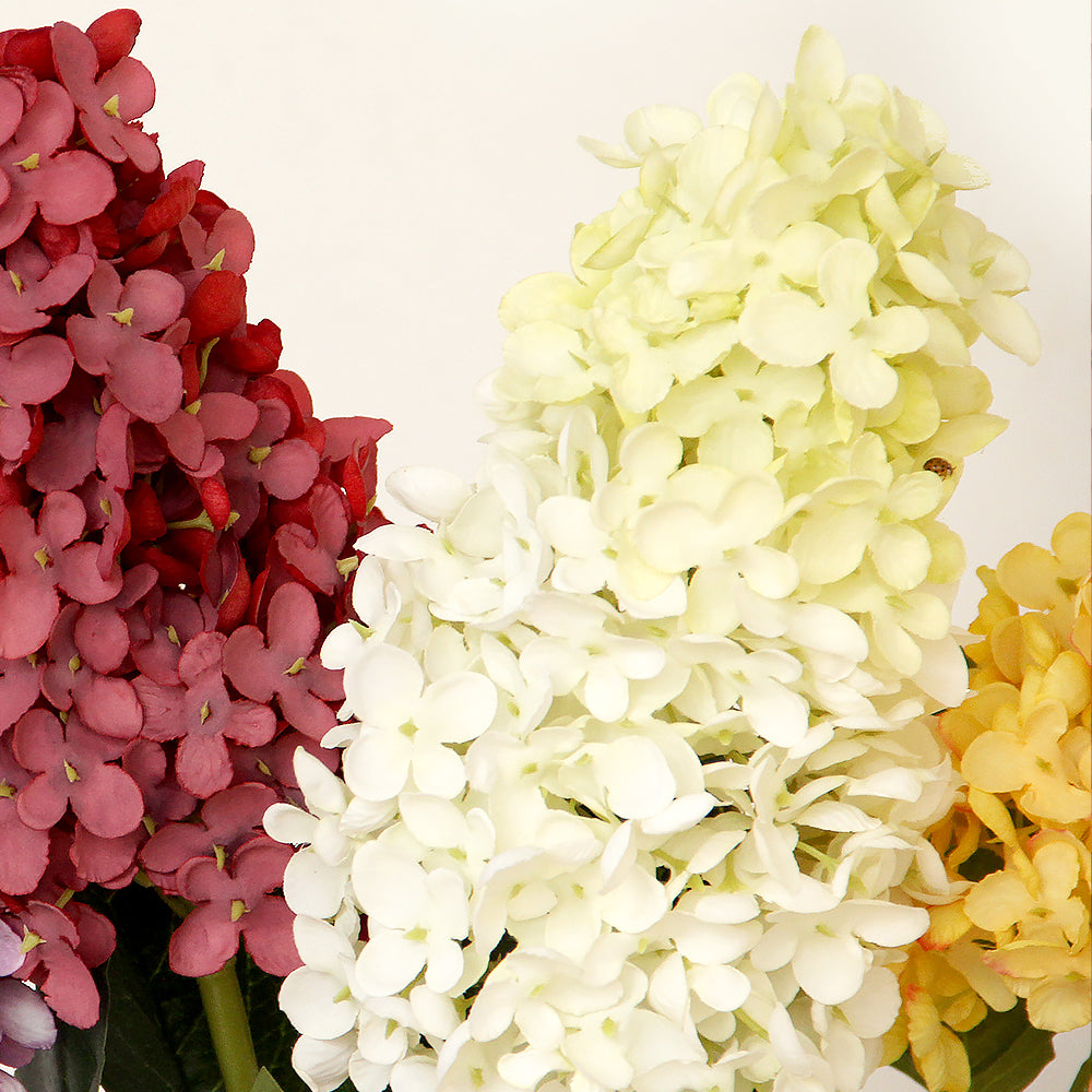 2024 New Arrivals Artificial Hydrangea Flowers 80cm Hydrangea Paniculata Decor Flowers For Home Hotel Cafe Decoration