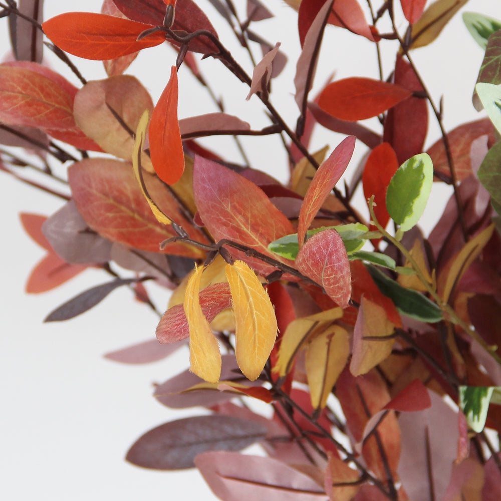 2024 New Products Single Branch Artificial Olive Leaf Autumn Multicolour Artificial Leaves For Store Home Hotel Decoration