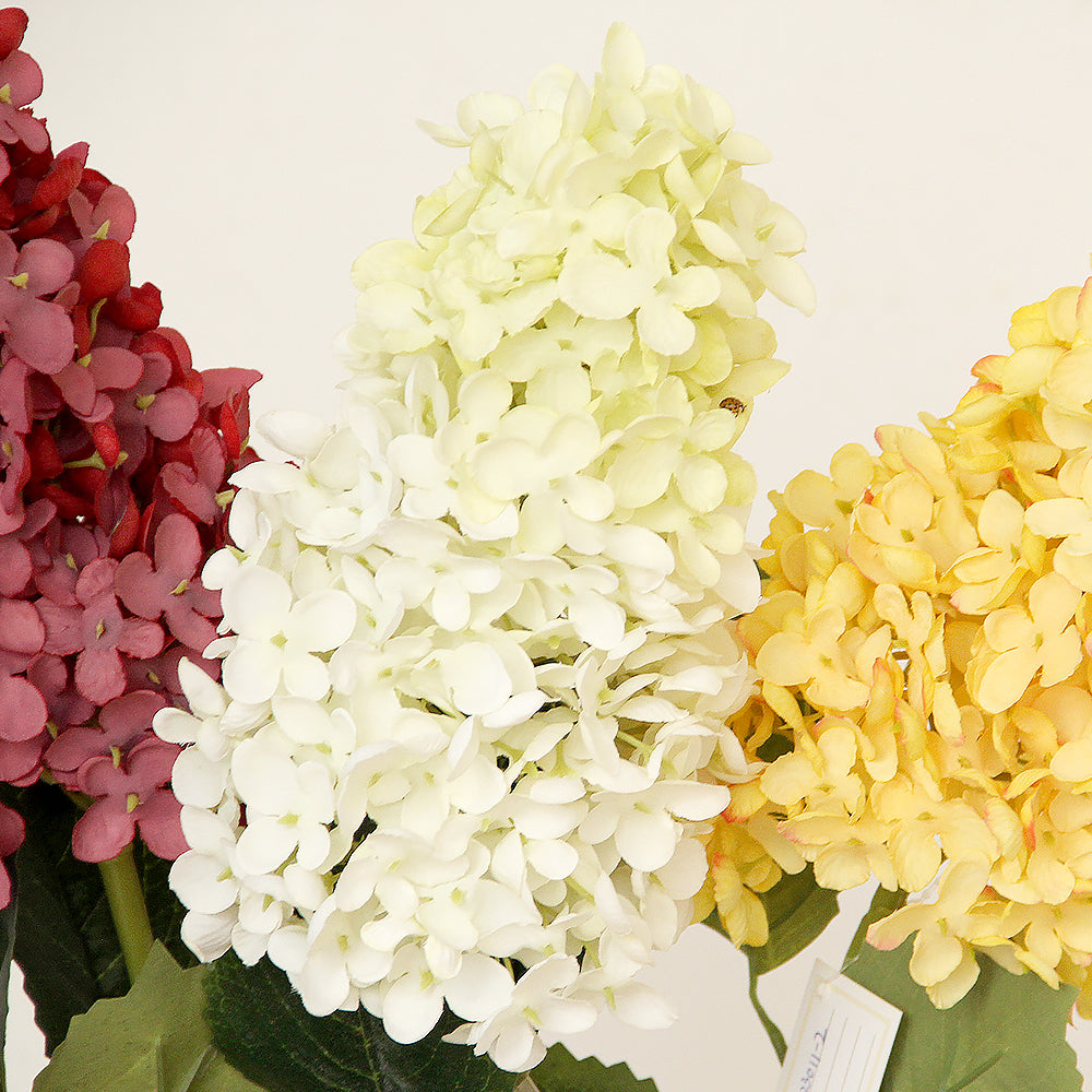 2024 New Arrivals Artificial Hydrangea Flowers 80cm Hydrangea Paniculata Decor Flowers For Home Hotel Cafe Decoration