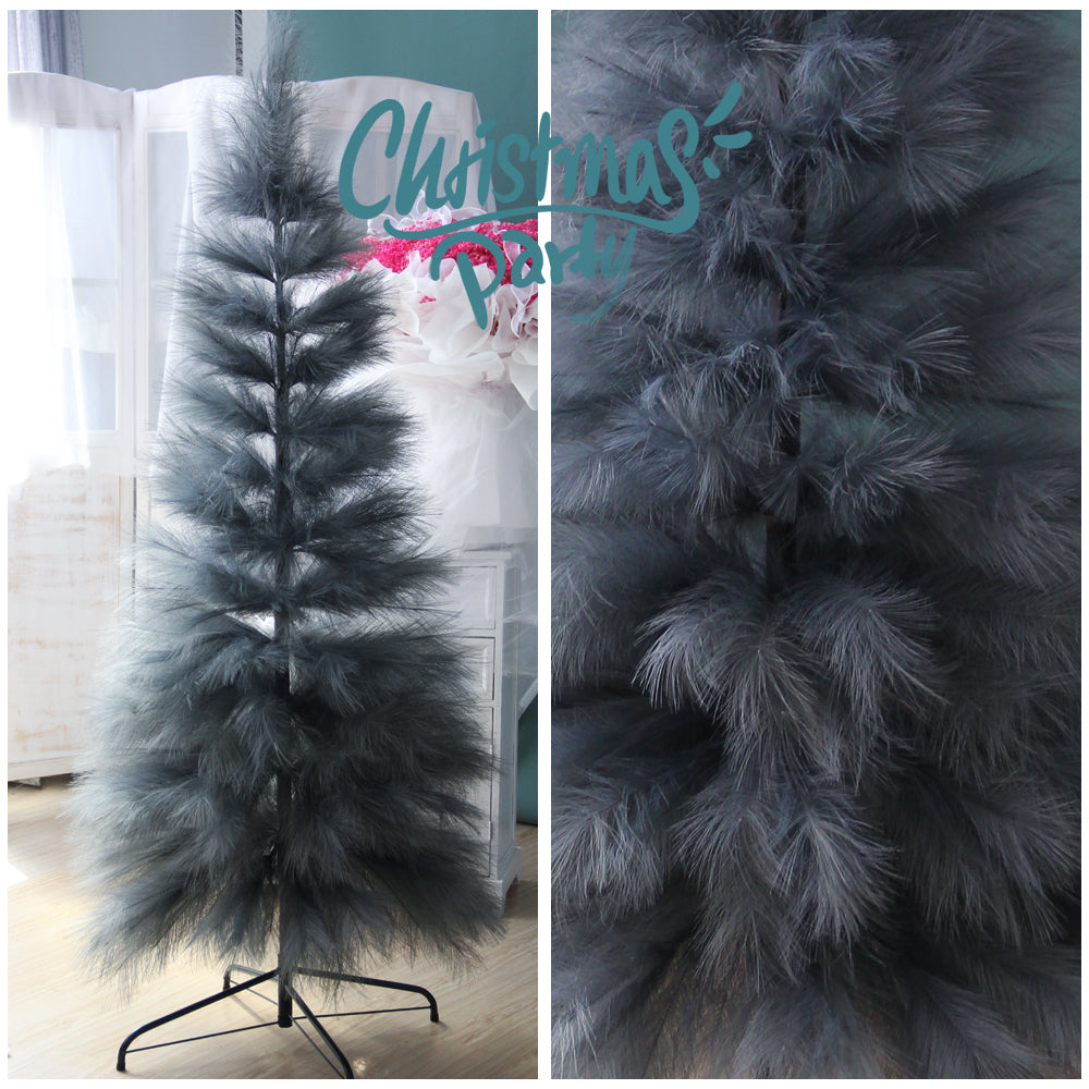 High Quality 59Inch Grayish Blue Artificial Pampas Grass Tree Indoor and Outdoor Decorative Trees Original Christmas Decorations