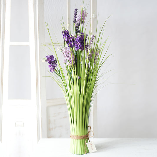 Large Inventory Cheap Price 70cm Aritificial Onion Grass Lavender Flower Artificial Plants and Flowers for Daily Decoration