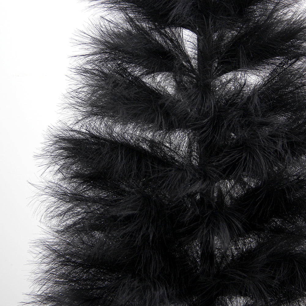 Original Design 150cm Black Color Pampas Grass Tree Handmade Customizable Size Artificial Christmas Decorations Tree Wholesale Decorative Tree