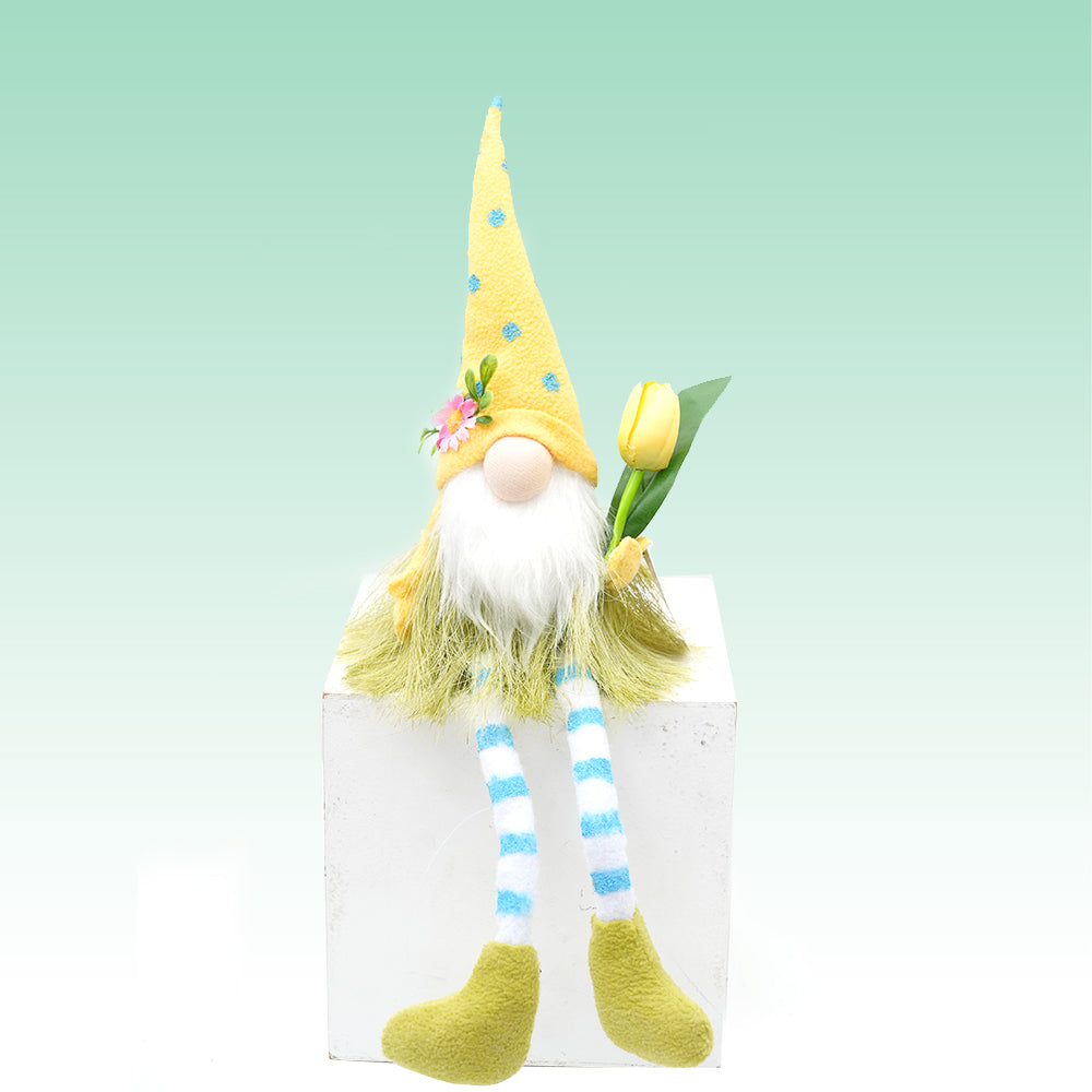 Exquisite Easter Gnomes Handmade Faceless Plush Gnomes Long Legs Elf Gnome Ornaments For Holiday Everyday Home Decoration