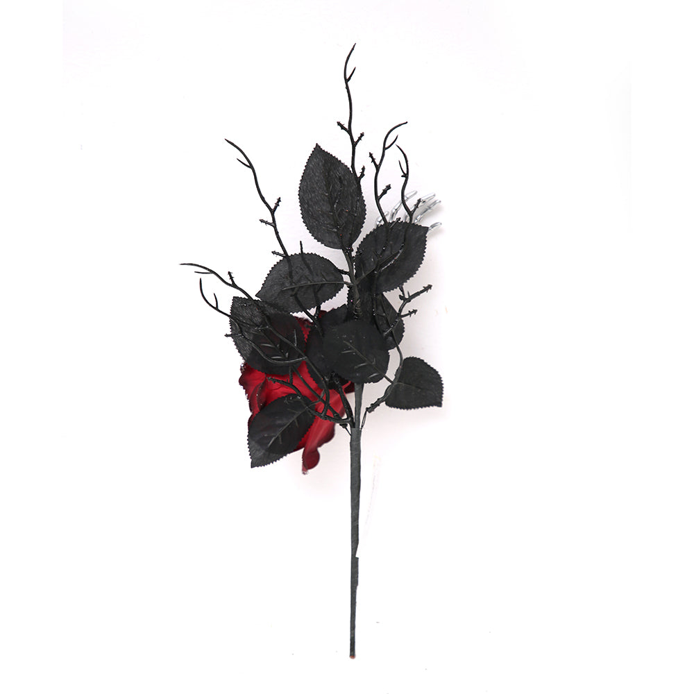 Light Luxury Festival Decoration Pick Halloween Black Red Dead Branches Artificial Twigs For Halloween Decoration