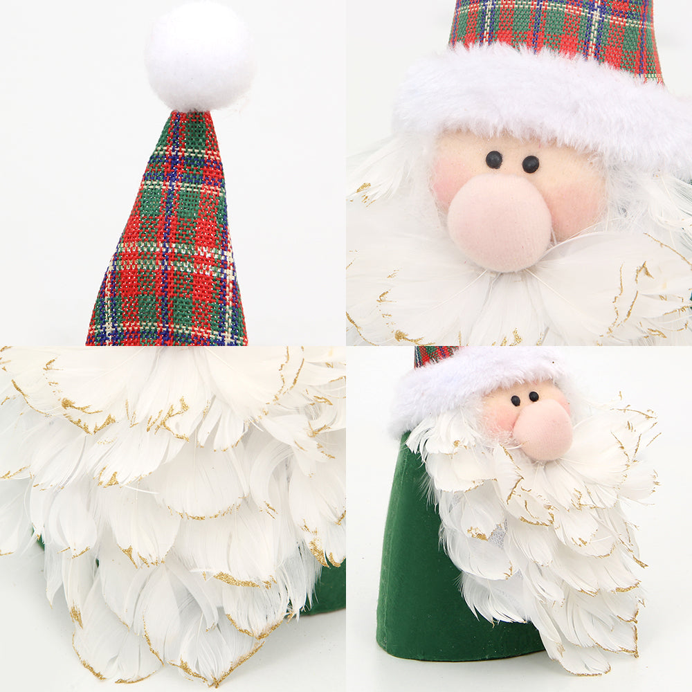 2024 Original Design Handmade Santa Claus Christmas Decorations Thick White Beard Christmas Santa Claus Doll