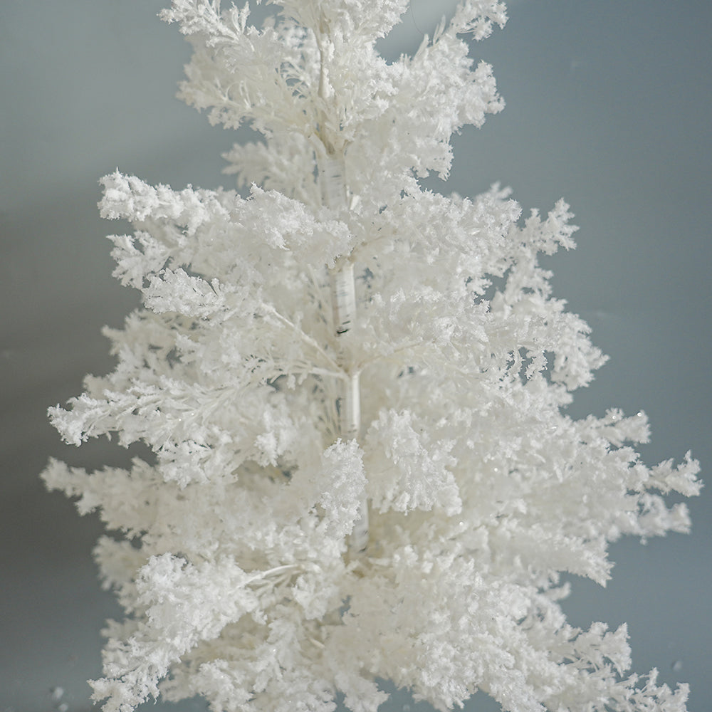 2024 China Newly Design White Christmas Tree 90cm Artificial Tree For Table Aisle Backdrop Christmas Decorations