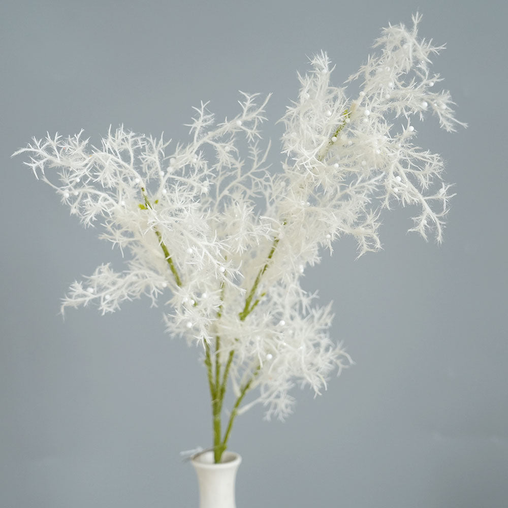 Christmas 2024 White Christmas Frosty Branches Artificial Long Branches Decorative Flowers For Festival Wedding Christmas Decor