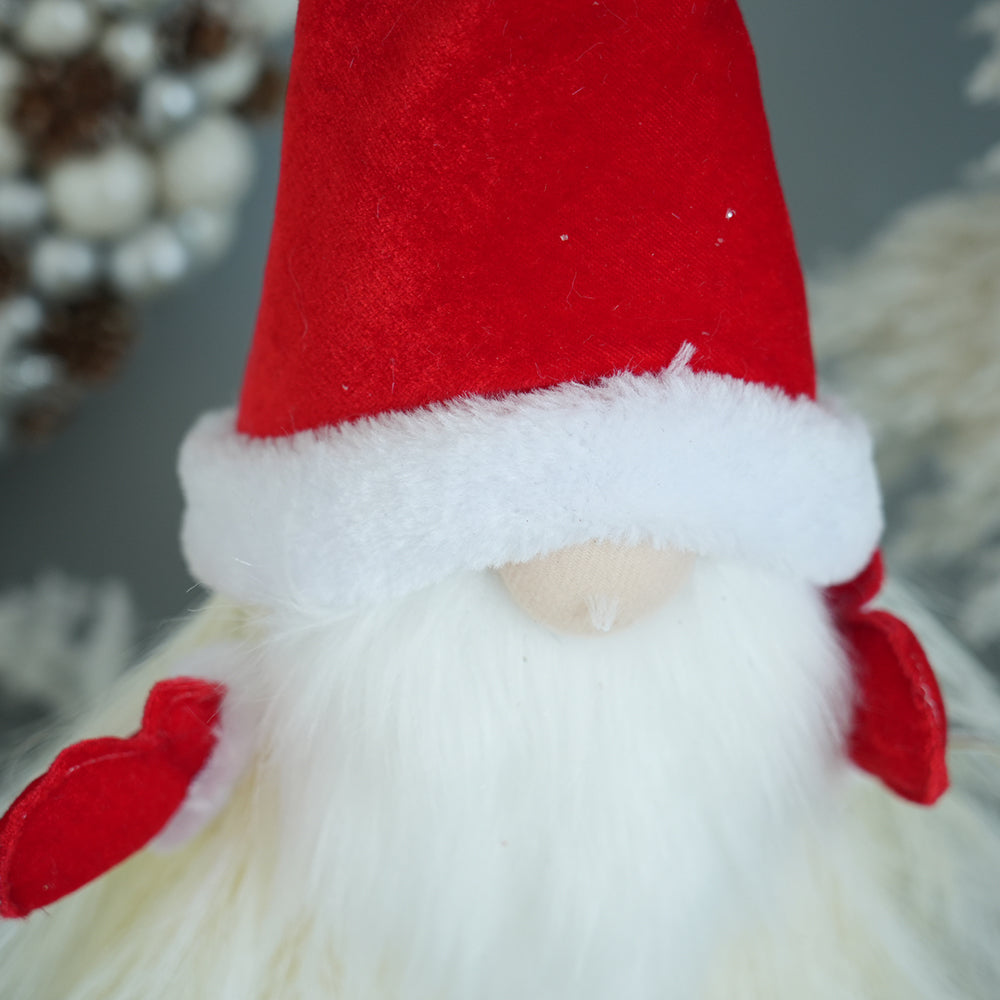 Exquisite 2024 Christmas Gnomes Red Hat Faceless Santa Gnome with Beard for Festival Christmas Decorations