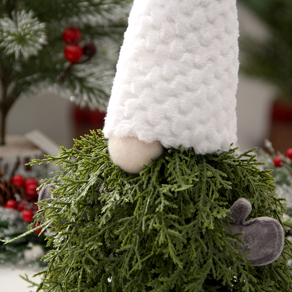 Factory Price White Fabric Handmade Christmas Gnomes for Home Christmas Decoration Supplier