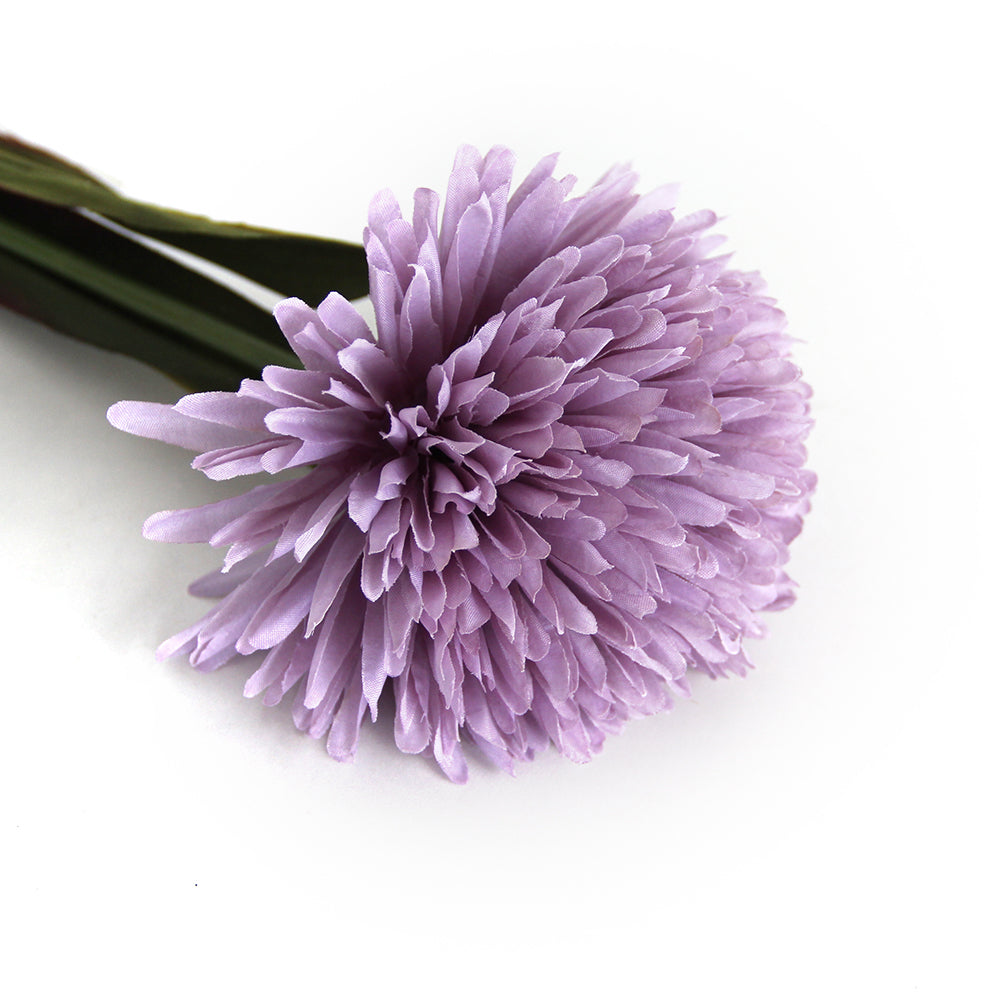 Hot Sell Decorative Flower Artificial Flowers Ping Pong Chrysanthemum Allium Spray Home Decoration