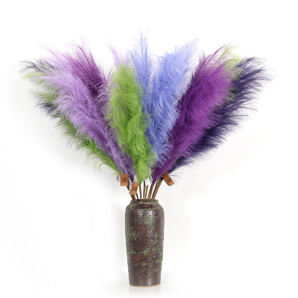 Popular Artificial Pampas Grass Fully Decorative Supplies Artificial Flower Pampas Grass for Festival Decoration