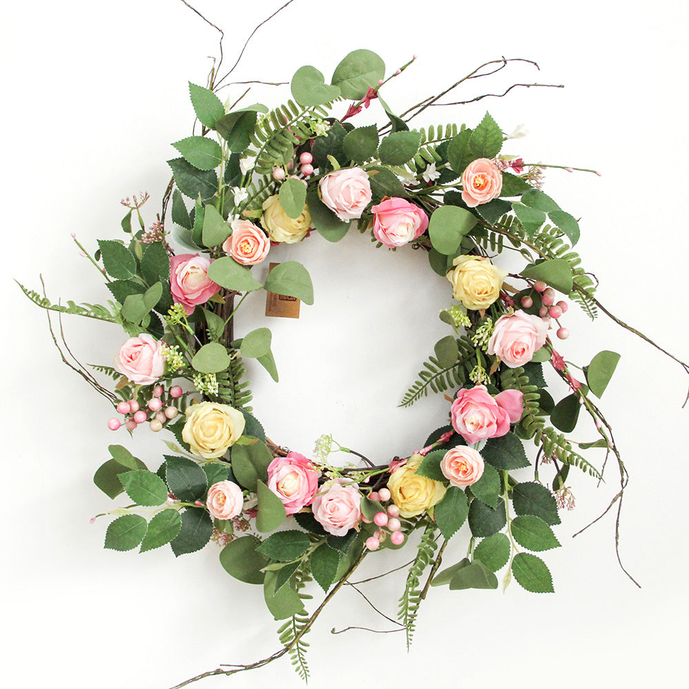 New Design Spring & Summer Wreath Artificial Flowers Home Decoration  Silk Flower Wedding Party Everyday Decoration