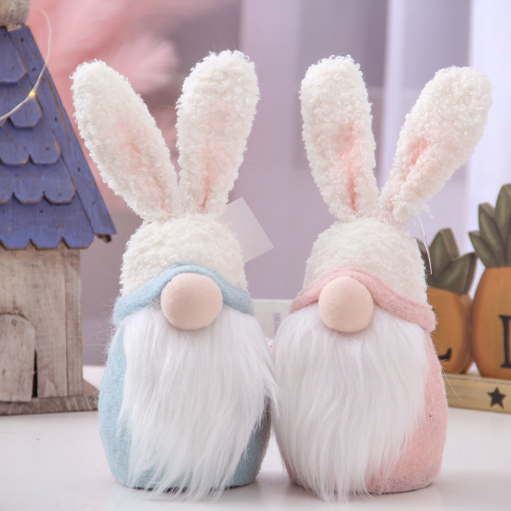 Custom Plush Toy Cute Spring Rabbit Doll Holiday Decoration Personalized Easter Gift Decorations Cartoon Bunny Gnomes