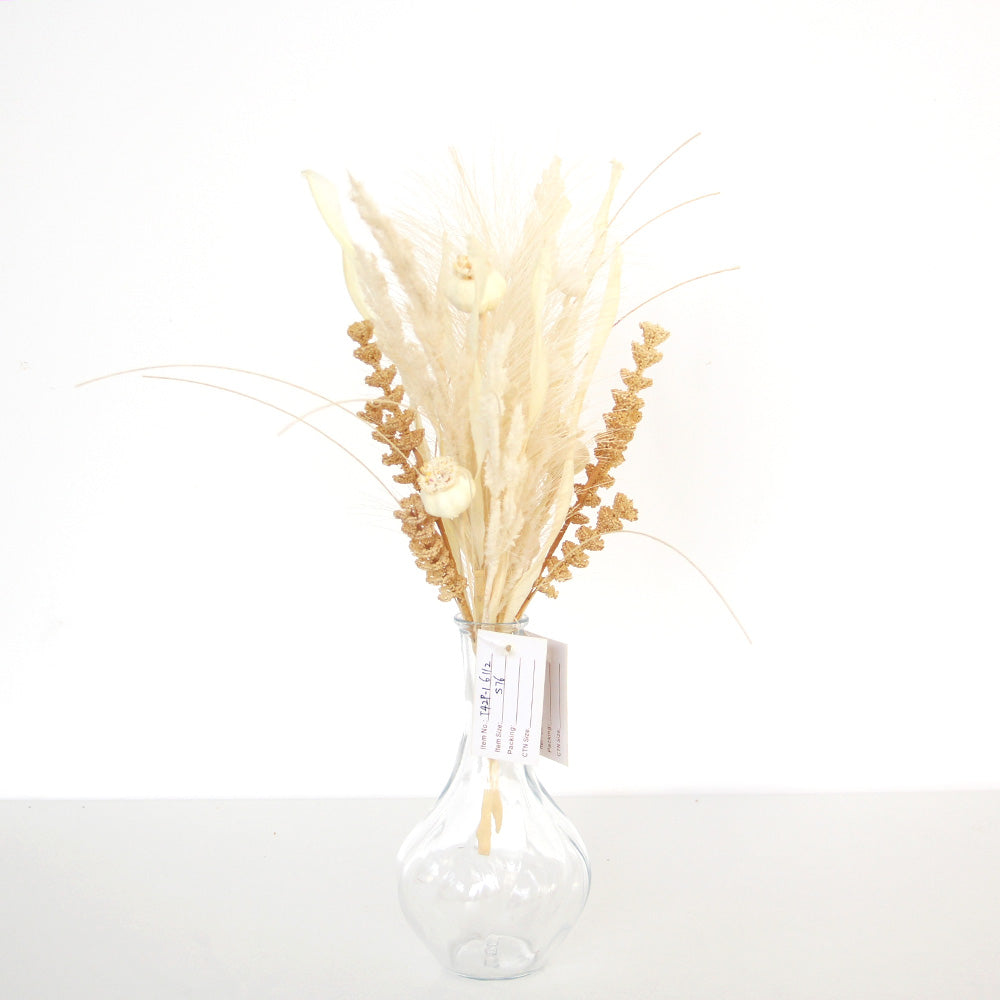 Hot Selling Flower Bouquet Home Decoration White Small Pampas Grass Picks For DIY Dry Flowers Arrangement