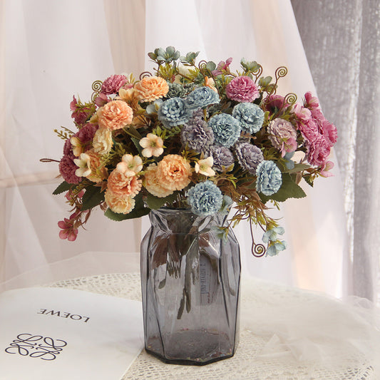 Factory Direct Sell Wedding Decoration Table Center Piece flower Bridal Bouquets Artificial Flowers