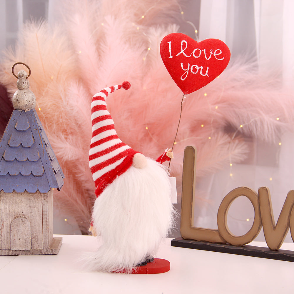 Handmade Doll Valentine Gnomes Exquisite Gift Dwarf Valentine's Day Gifts Holiday Decoration