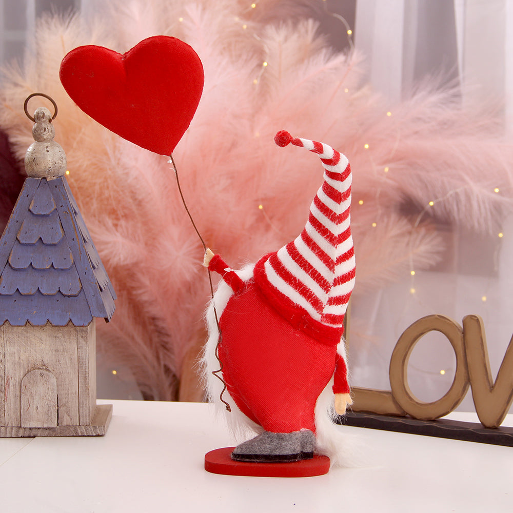 Handmade Doll Valentine Gnomes Exquisite Gift Dwarf Valentine's Day Gifts Holiday Decoration