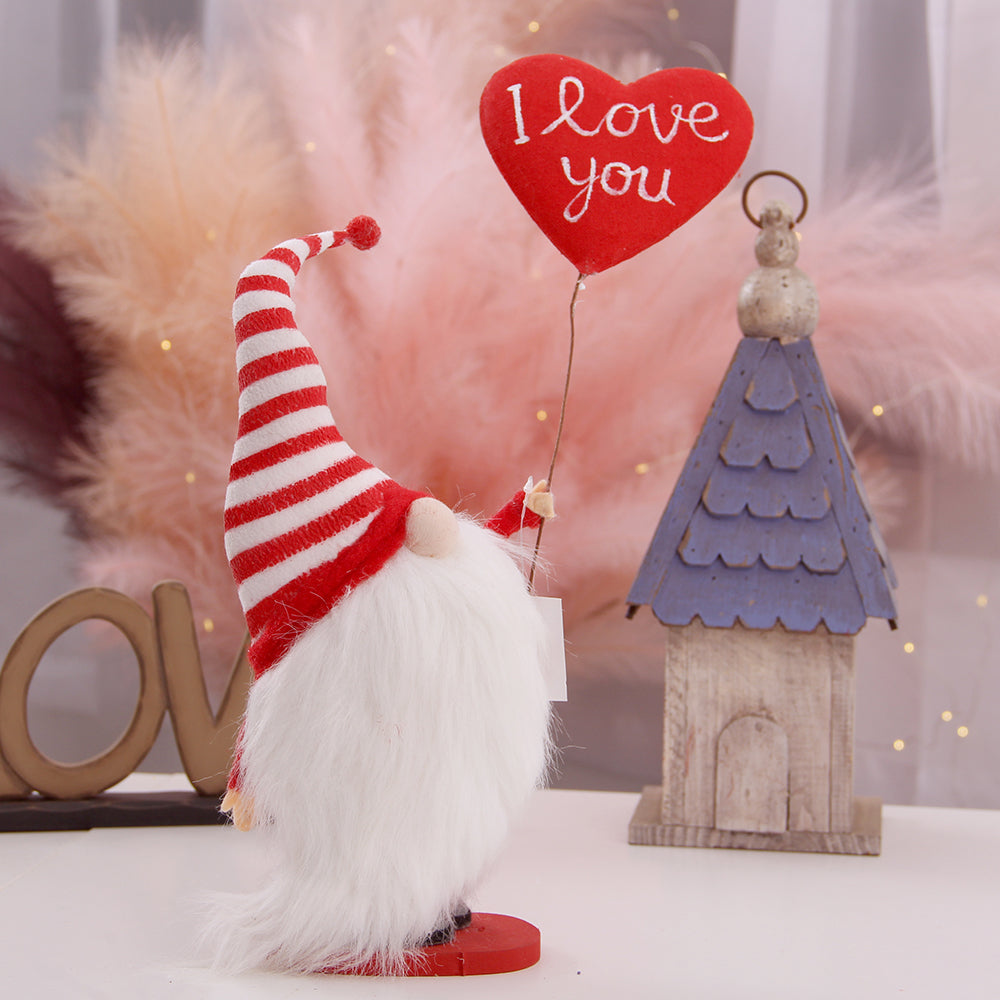 Handmade Doll Valentine Gnomes Exquisite Gift Dwarf Valentine's Day Gifts Holiday Decoration