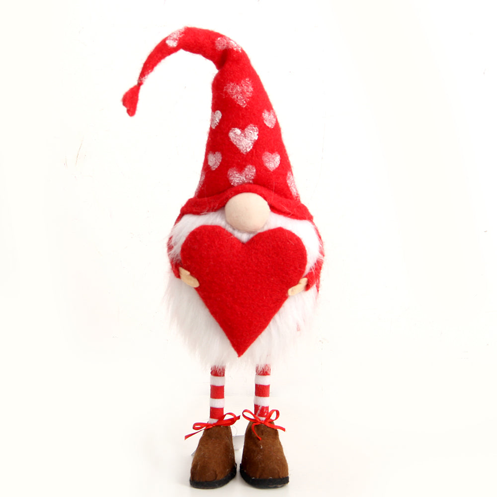 Holiday Gnome Handmade Swedish Tomte Elf Decoration Plush Doll Ornaments Christmas Gnome For Thanks Giving Day Gifts Red Stripe