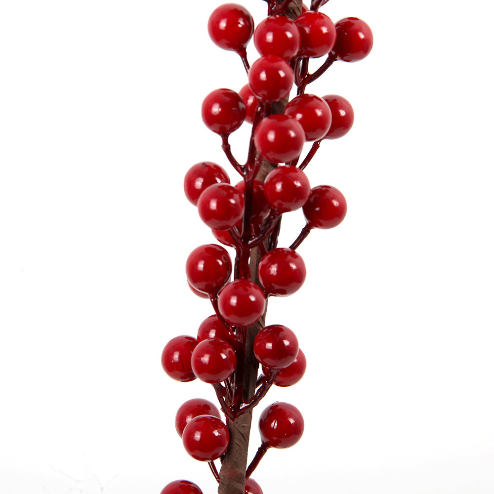 Wholesale 2023 Cheap Price Foam Artificial Christmas Decoration Artificial Berry Fruit Picks Branch Red Stems Home Decoration