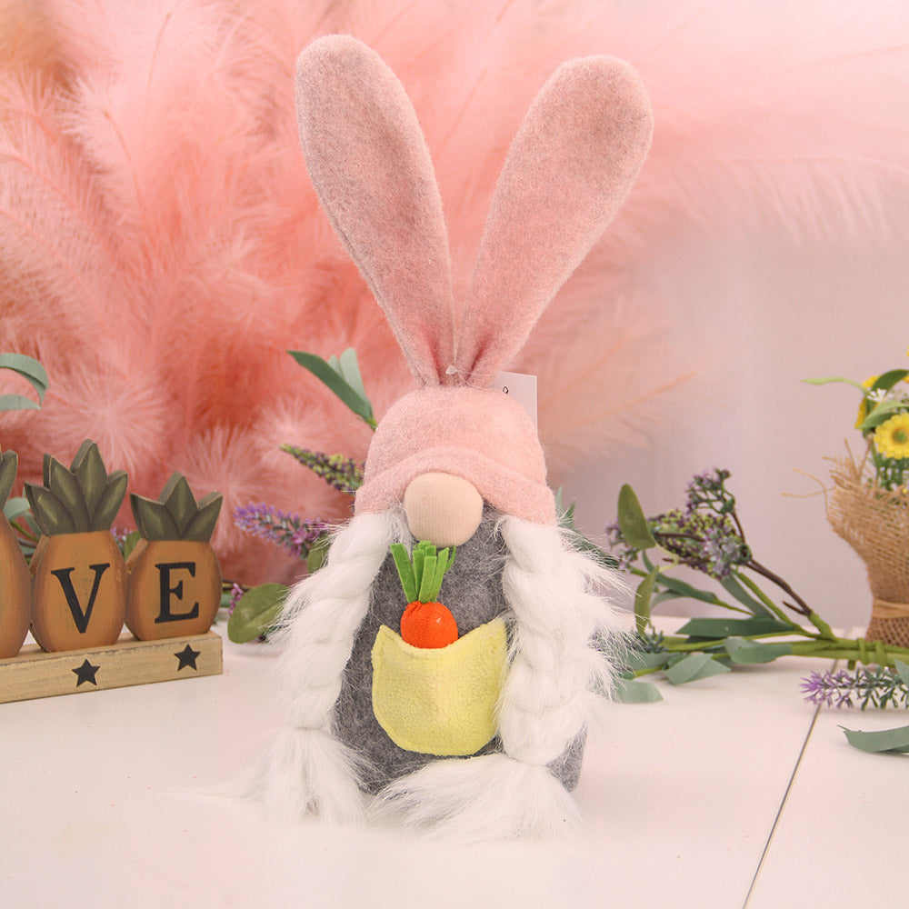 Newest Easter 2024 Spring Crafts Gifts Holiday Rabbit Gonk Gnomos Small Bunny Ear Easter Gnomes Decor