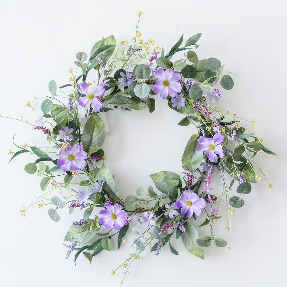 Natural Artificial Green Color Spring Summer Wreath Grapevine Branches Eucalyptus Decorative Flowers & Wreaths Plants