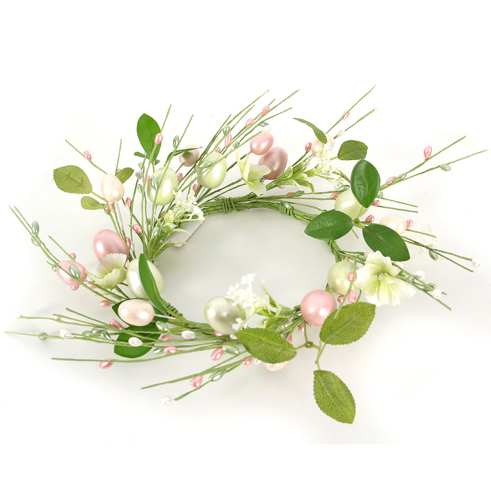 High Quality Good-looking 6.5Inch Easter Wreath Wholesale Easter Decoration Unique Design Easter Eggs Wreath