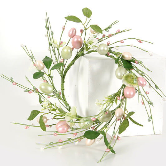 High Quality Good-looking 6.5Inch Easter Wreath Wholesale Easter Decoration Unique Design Easter Eggs Wreath