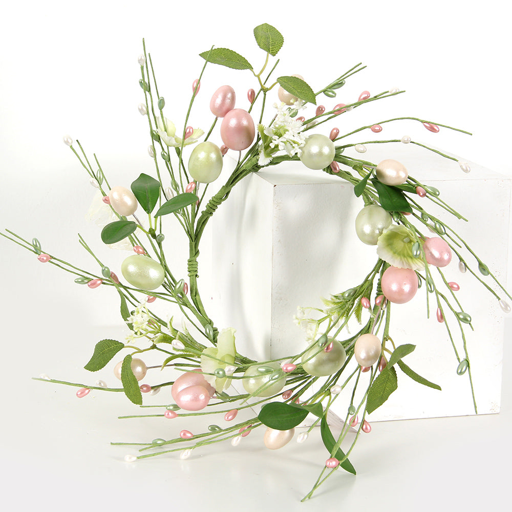 High Quality Good-looking 6.5Inch Easter Wreath Wholesale Easter Decoration Unique Design Easter Eggs Wreath