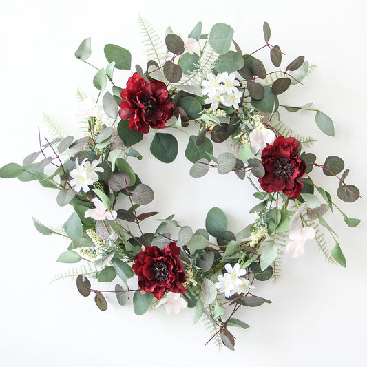 New Design Spring & Summer Wreath Artificial Flowers Home Decoration  Silk Flower Wedding Party Everyday Decoration