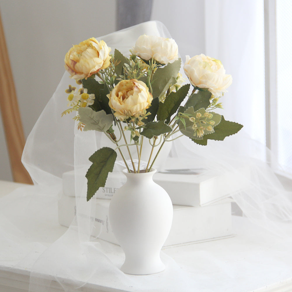 Artificial Silk Chrysanthemums Bouquet Flower for Farmhouse Home Boho Wedding Table Centerpiece Decoration