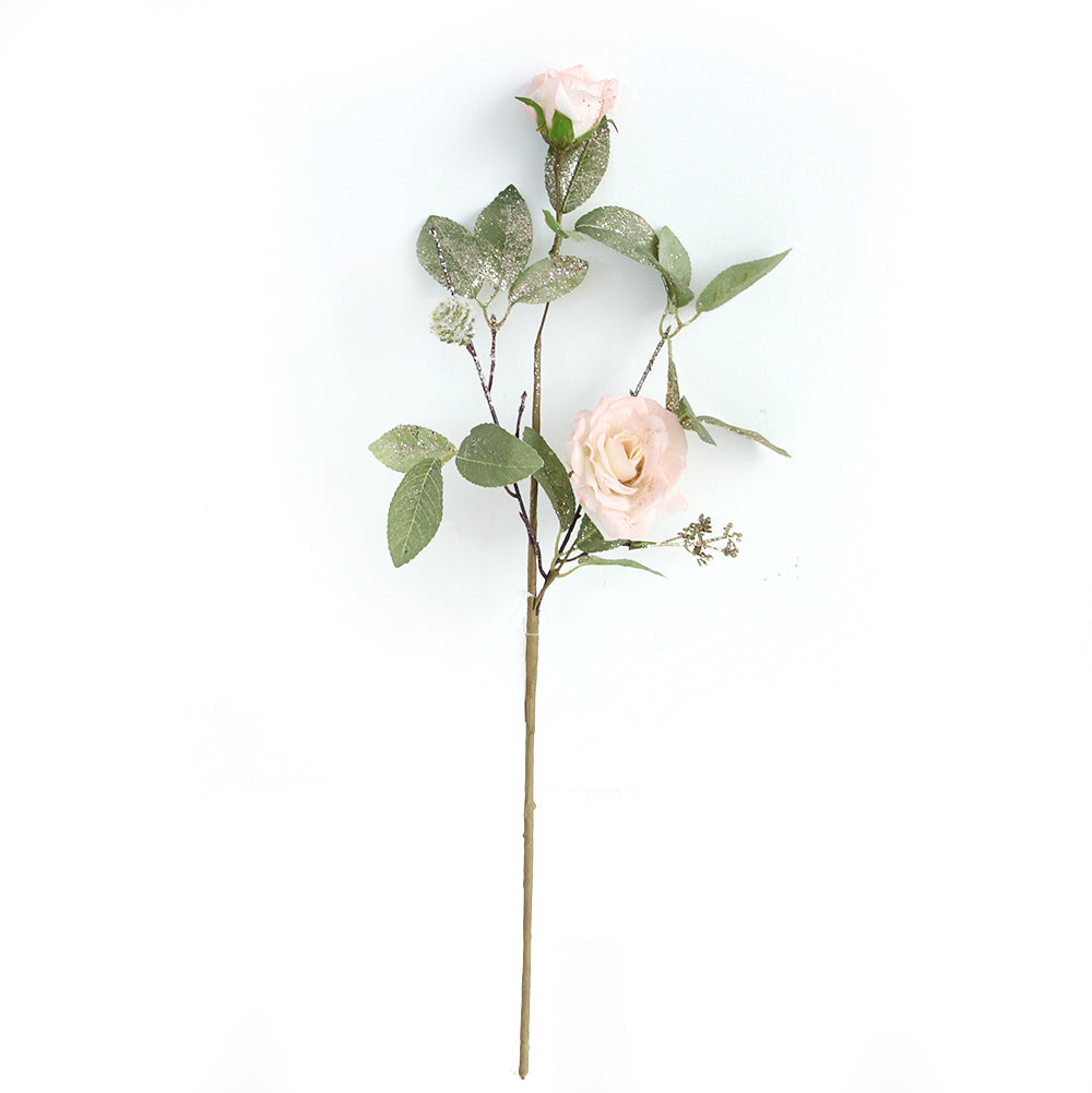 Top Quality Real Touch Latex Silk Rose Two Head Flowers Real Artificial Flower for Bouquet