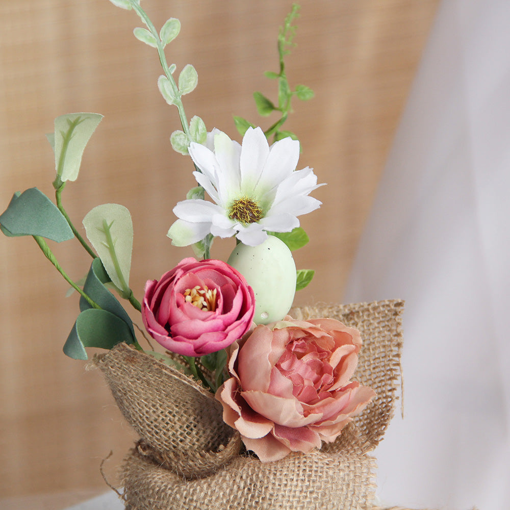 New Design Spring & Summer Pot Artificial Flowers Home Decoration  Silk Flower Wedding Party Everyday Decoration