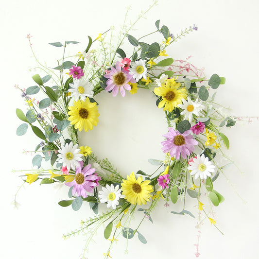 New Design Spring & Summer Wreath Artificial Flowers Home Decoration  Silk Flower Wedding Party Everyday Decoration