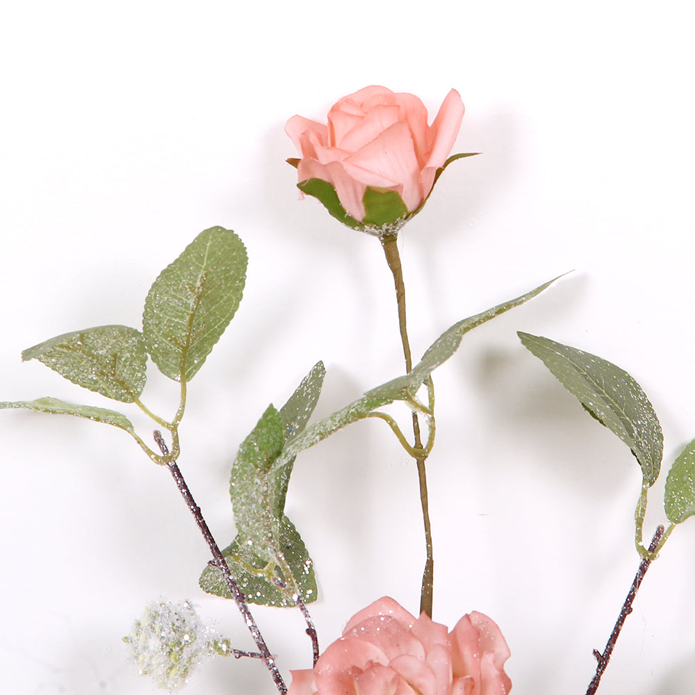 Top Quality Real Touch Latex Silk Rose Two Head Flowers Real Artificial Flower for Bouquet