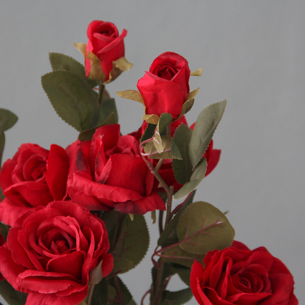 Factory bulk Wholesale Single Branch Artificial Roses High Quality Artificial Flower Handmade Decorative Flowers