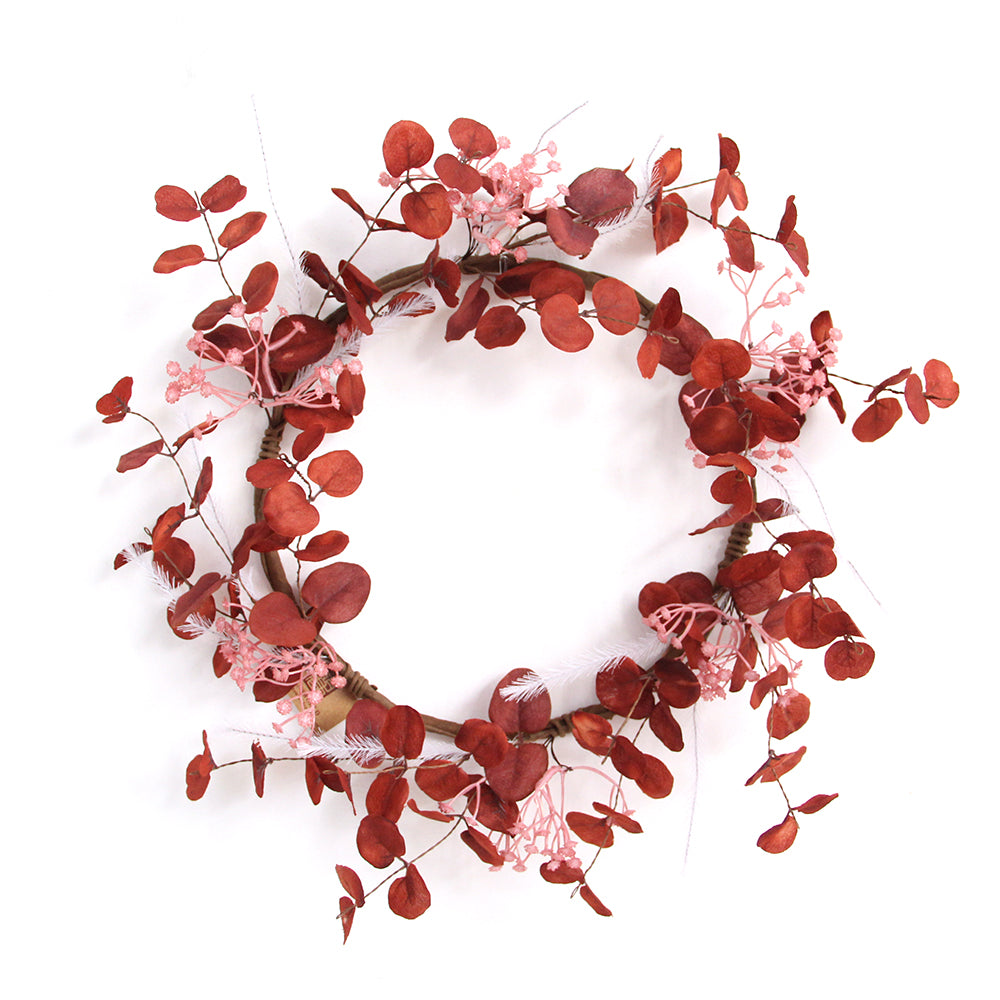 Autumn Style Wreaths For Home Decoration Hanging Simulated Plant Crops Maple Artificial Flowers Large Vine