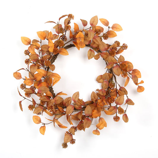 2024 Autumn and Winter Decorative Wreaths Artificial Leaves Floral Wreath For Home Decoration Wreath