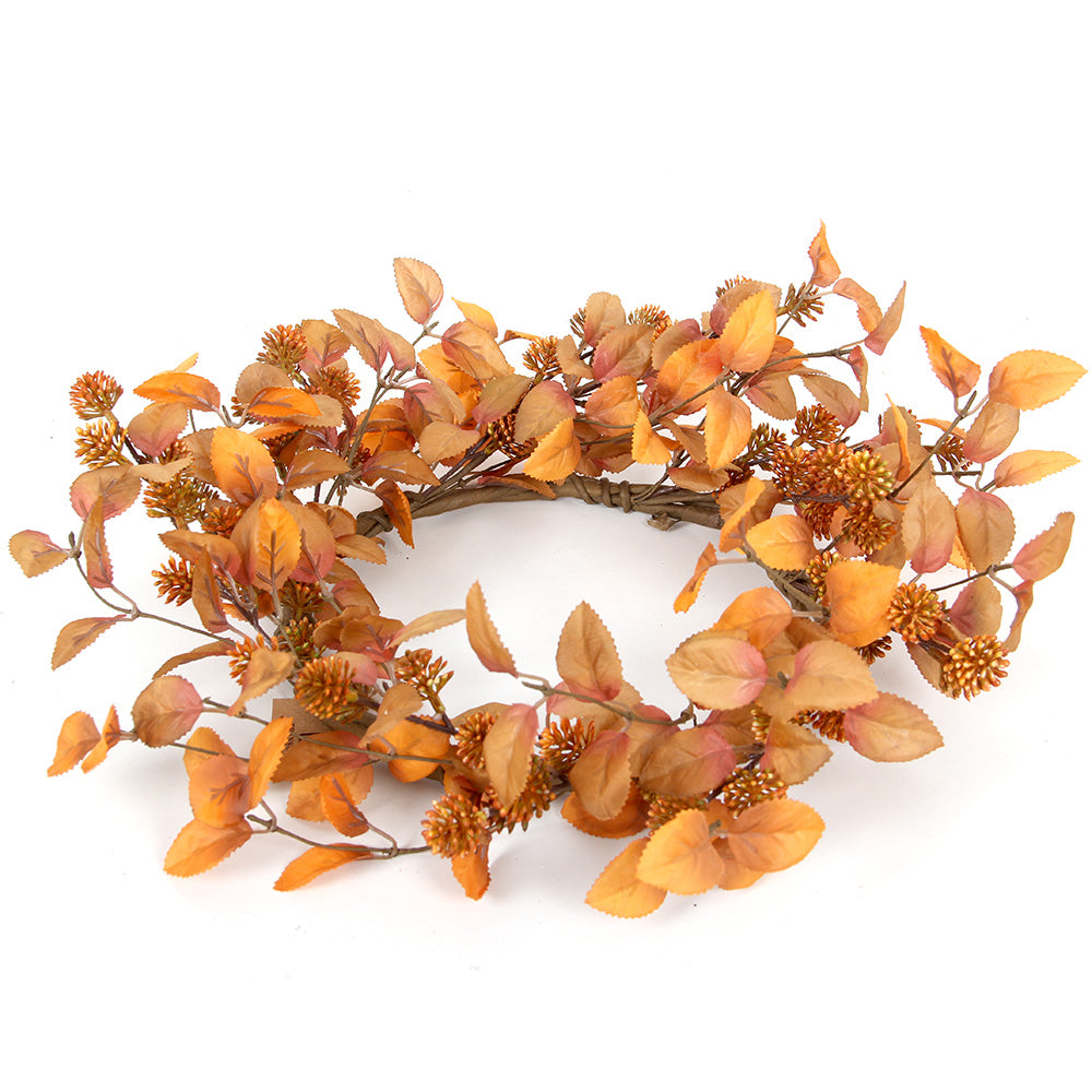 2024 Autumn and Winter Decorative Wreaths Artificial Leaves Floral Wreath For Home Decoration Wreath