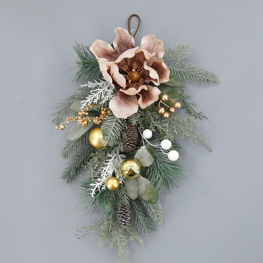 Wholesale Artificial Christmas 40cm Garland for Home Outdoor Office Party Christmas Decoration Ornament