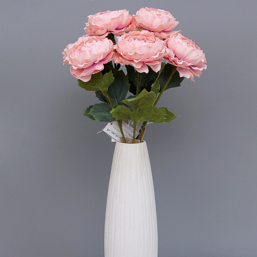 Wholesale Rose Branch Artificial Flower Bridal Bouquet Red Flower Arrangement Wedding Centerpieces Table Decorations