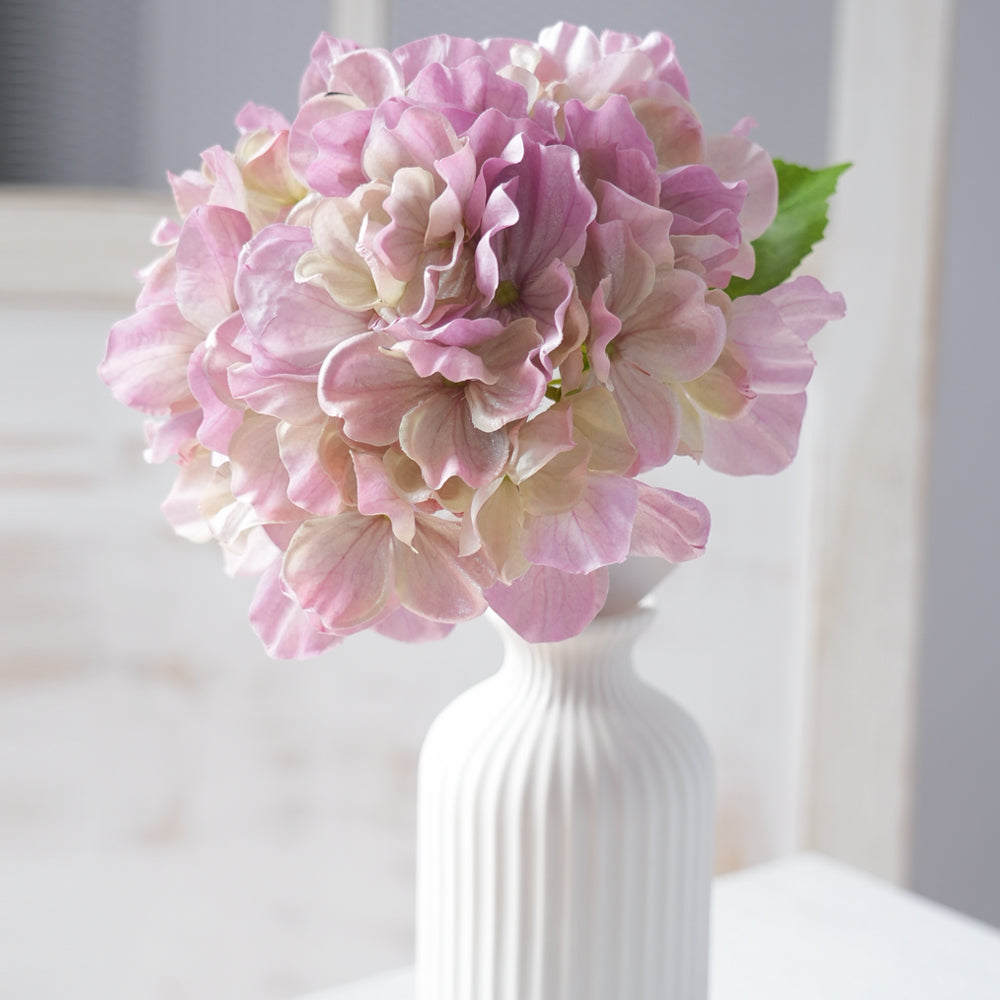 Multicolour Hydrangeas Single Stem Artificial Hydrangea Romantic Silk Flowers For For Garden.hotel.home Wedding Decoration