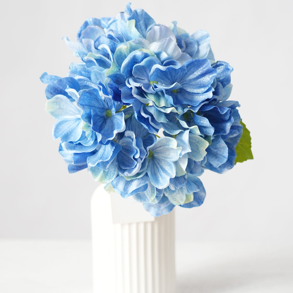 Multicolour Hydrangeas Single Stem Artificial Hydrangea Romantic Silk Flowers For For Garden.hotel.home Wedding Decoration