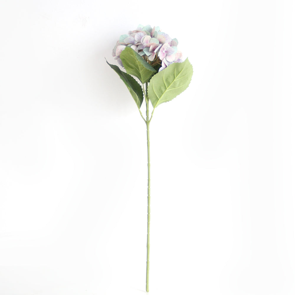 Real Touch Hydrangea 25.6INCH Single Branch 3D Printed Artificial Hydrangea Flower Immortal Hdrangeas Flowers Artificial Wedding