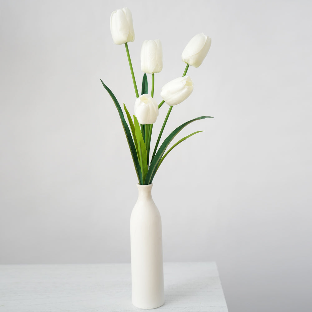 Wholesale 5-head Artificial Tulips DIY Decorations Flowers Bendable Stem Tulip Flowers Event Centerpiece Home Decoration