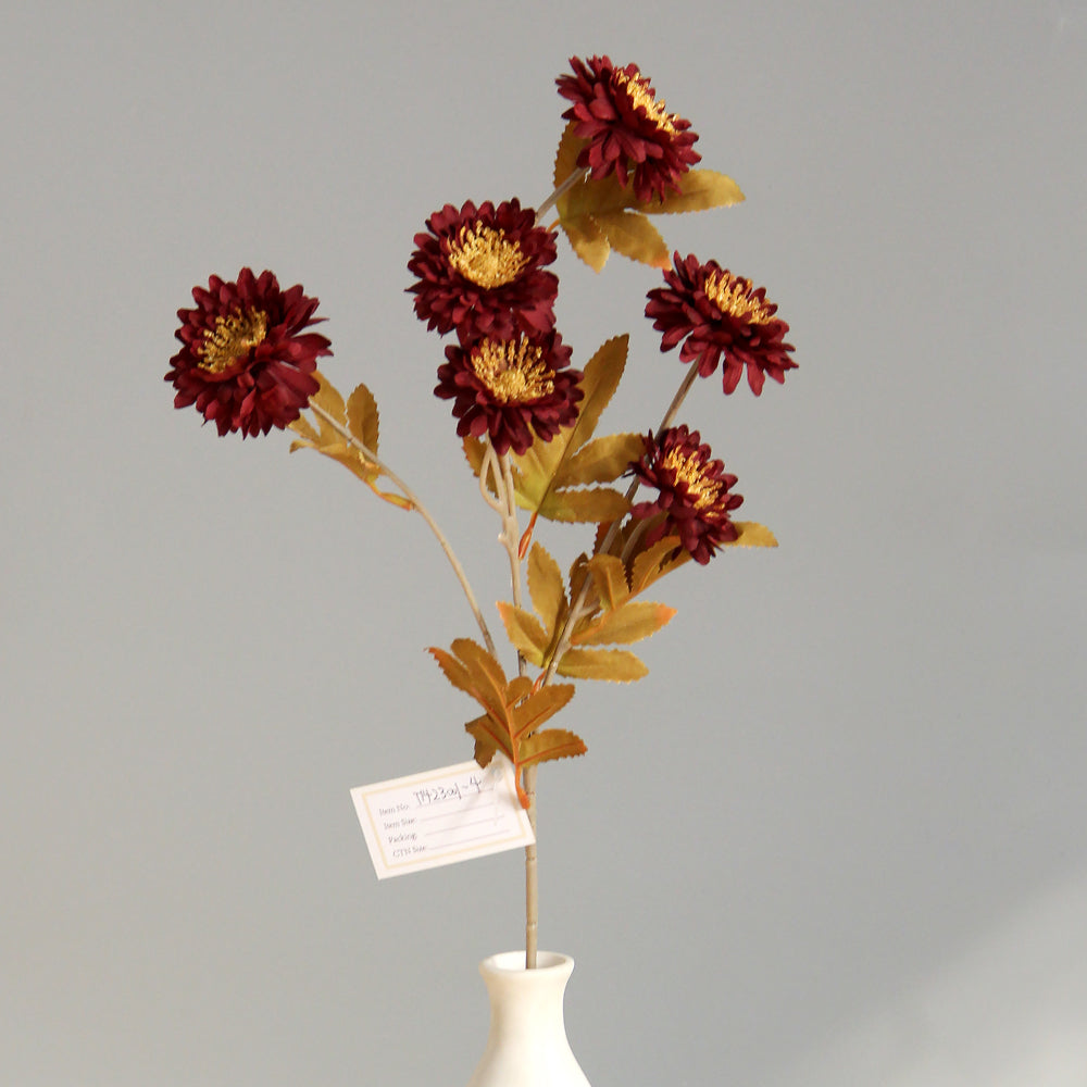 57cm Artificial Chrysanthemum Multicolour Artificial Flowers Decoration Chrysanthemums Spray High Simulation Flower Home Decor