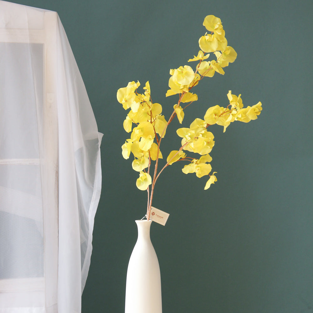 1m Tall Artificial Flowers Decor Cymbidium Orchids Flower Floral Spray Artificial Flowers Wholesale For Home Wedding Decoration