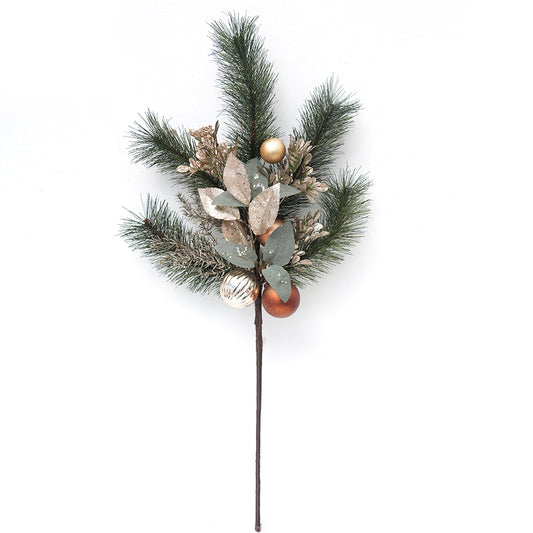 Festival Decoration Pick Plastic Christmas Ball Branches Pine Christmas Decor Branches for Festival Christmas D